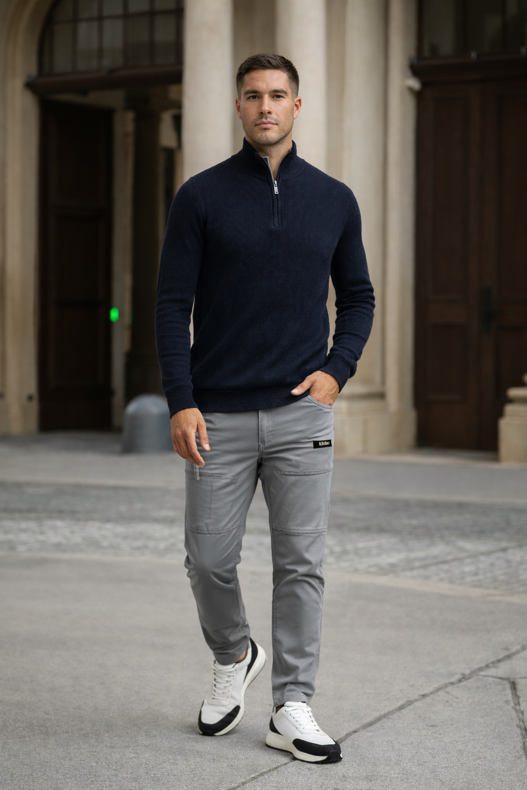 Pantalón Largo Hombre Algodón Elástico Ajuste Cómodo