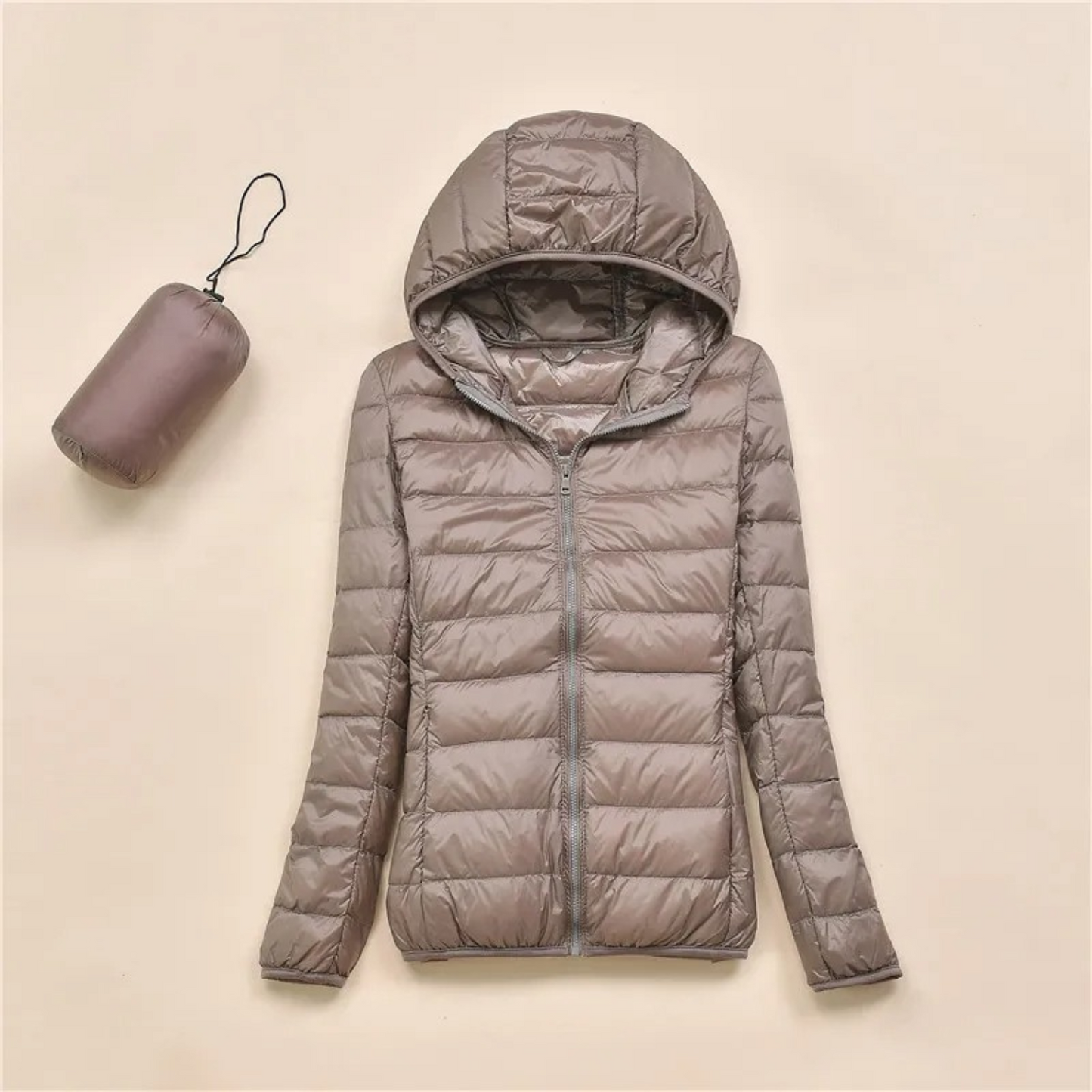 Abrigo Mujer Invierno con Capucha Ajuste Elegante