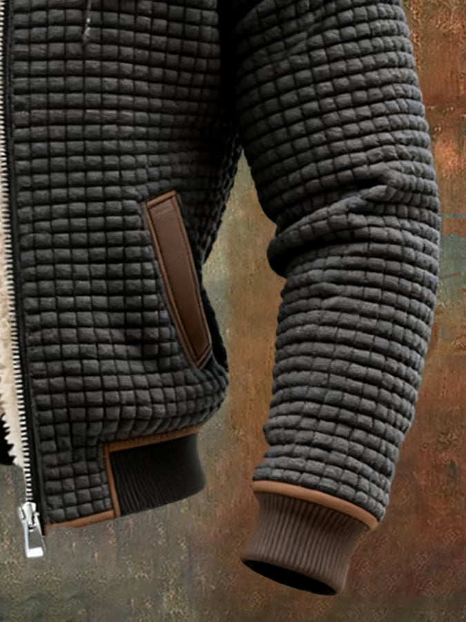 Chaqueta Hombre Acolchada Capucha Ajuste Urbano