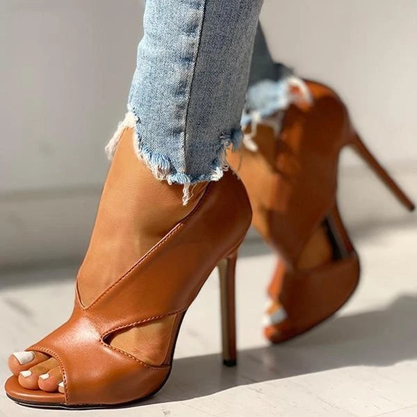 Sandalias Mujer Ortopédicas Tacón Alto Diseño Abierto