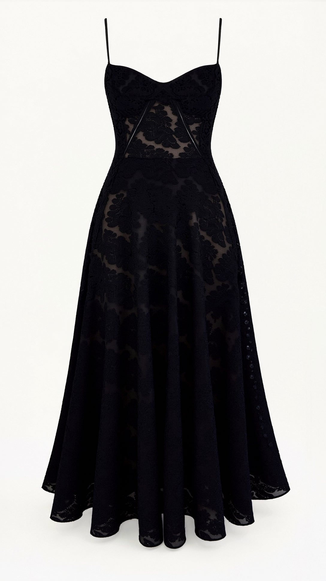 Vestido maxi mujer de boda tirantes finos