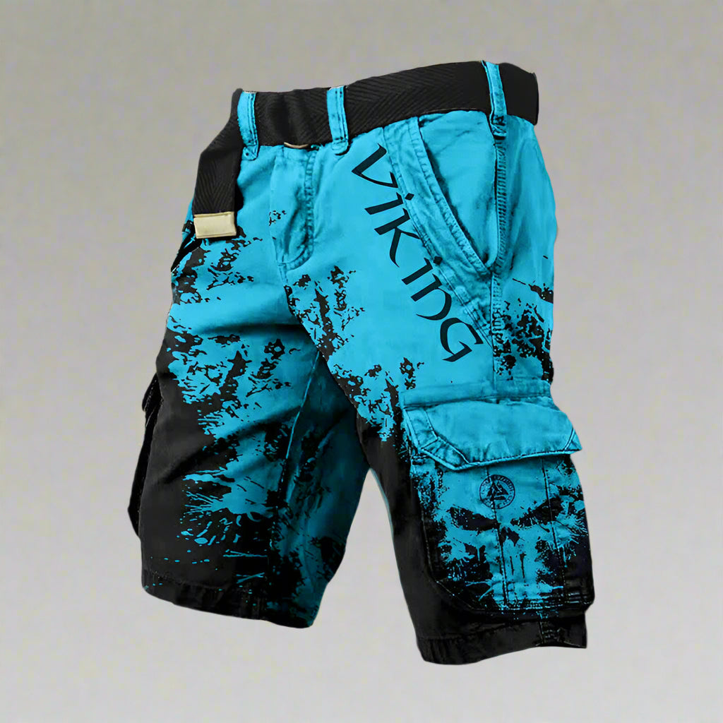 Bermudas cargo hombre Algodón Estampado Moderno