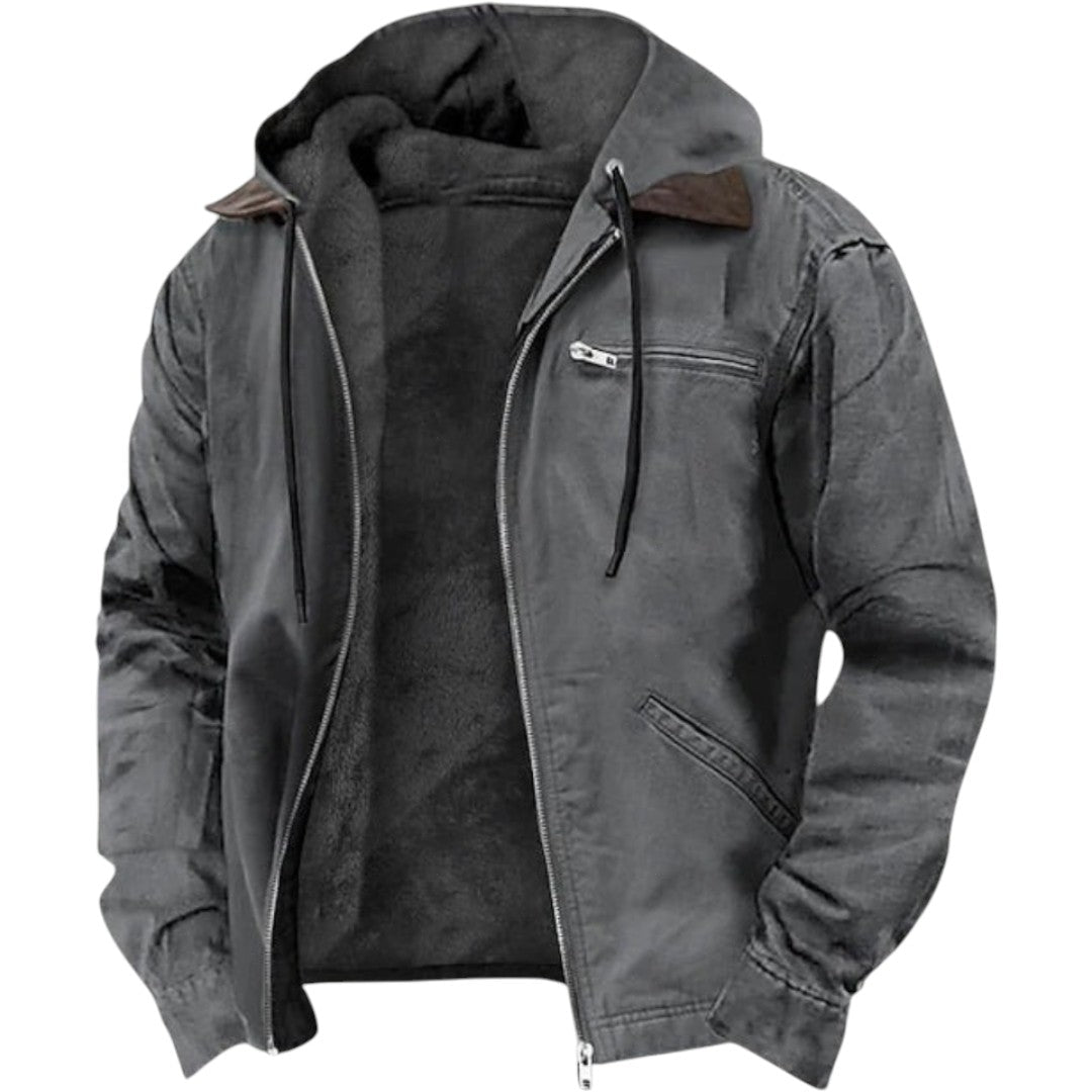 Chaqueta Hombre Casual con Capucha Ligera y Estilo Moderno