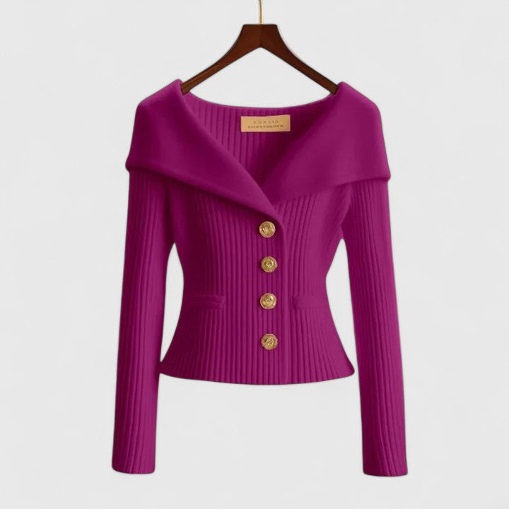 Blazer Mujer de Punto Comodo Versatil Corte Clasico