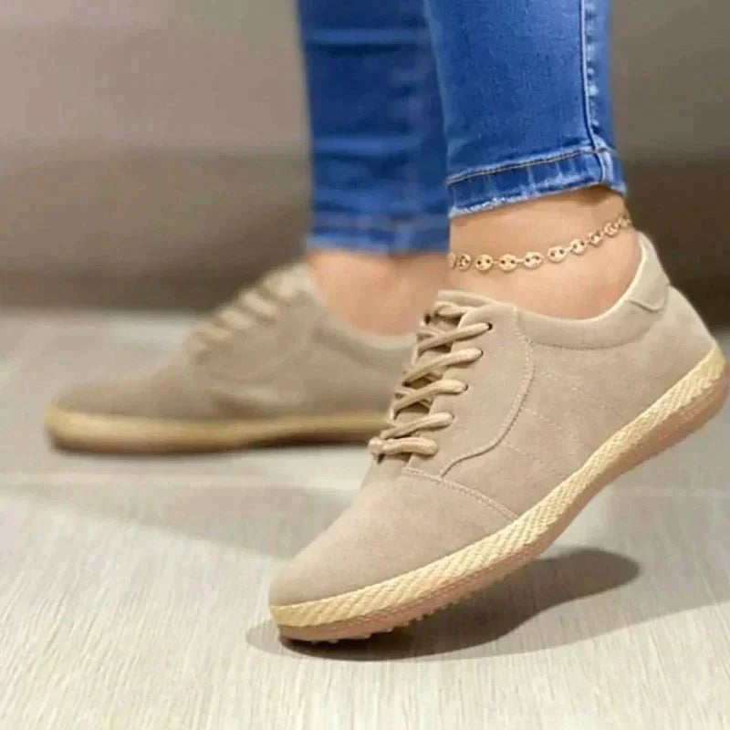Zapatos ortopédicos mujer planos con cordones diseño cerrado