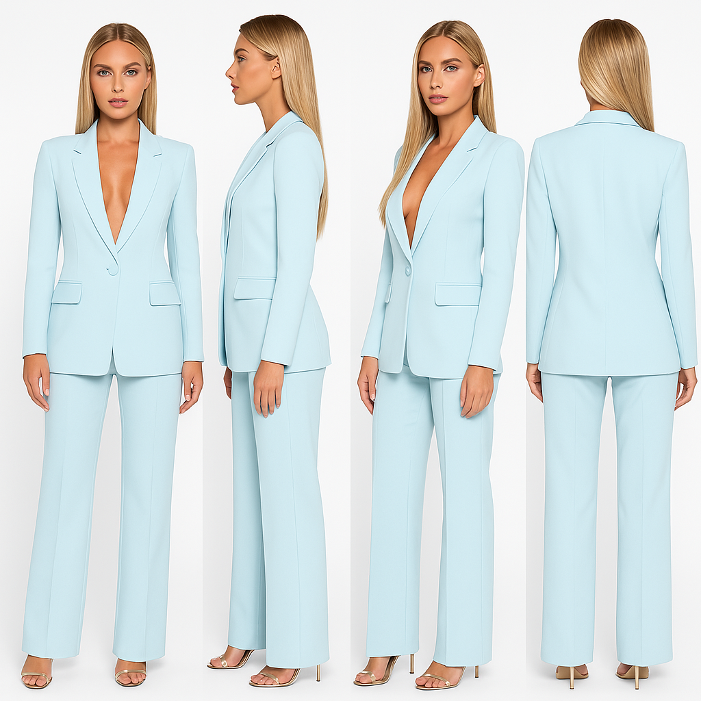 Traje Mujer Blazer y Pantalón Ajustado a Medida