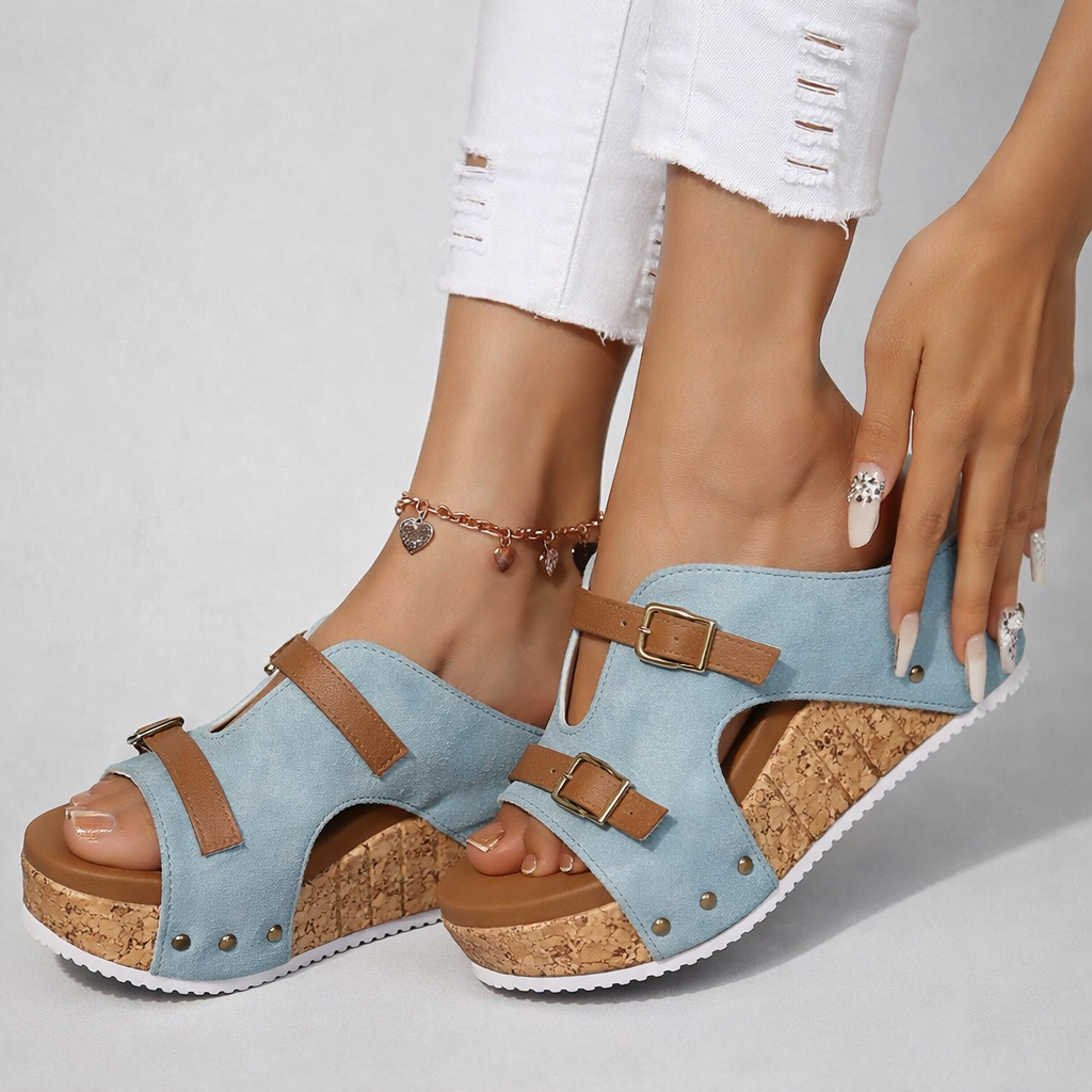 Sandalias Mujer con Plataforma Ajuste Cómodo