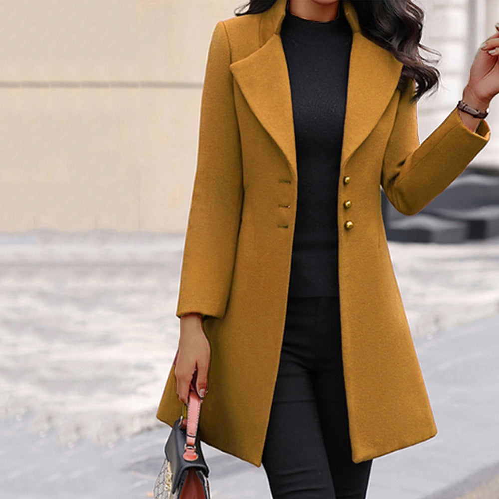 Abrigo Invierno Mujer Clásico Ajuste Regular