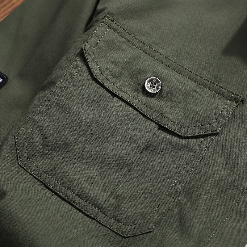 Chaqueta Hombre Tactica Invierno Botones Ajuste Funcional