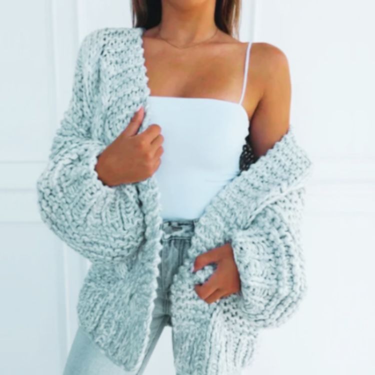 Chaqueta Mujer Oversize de Piel Sintética Suave