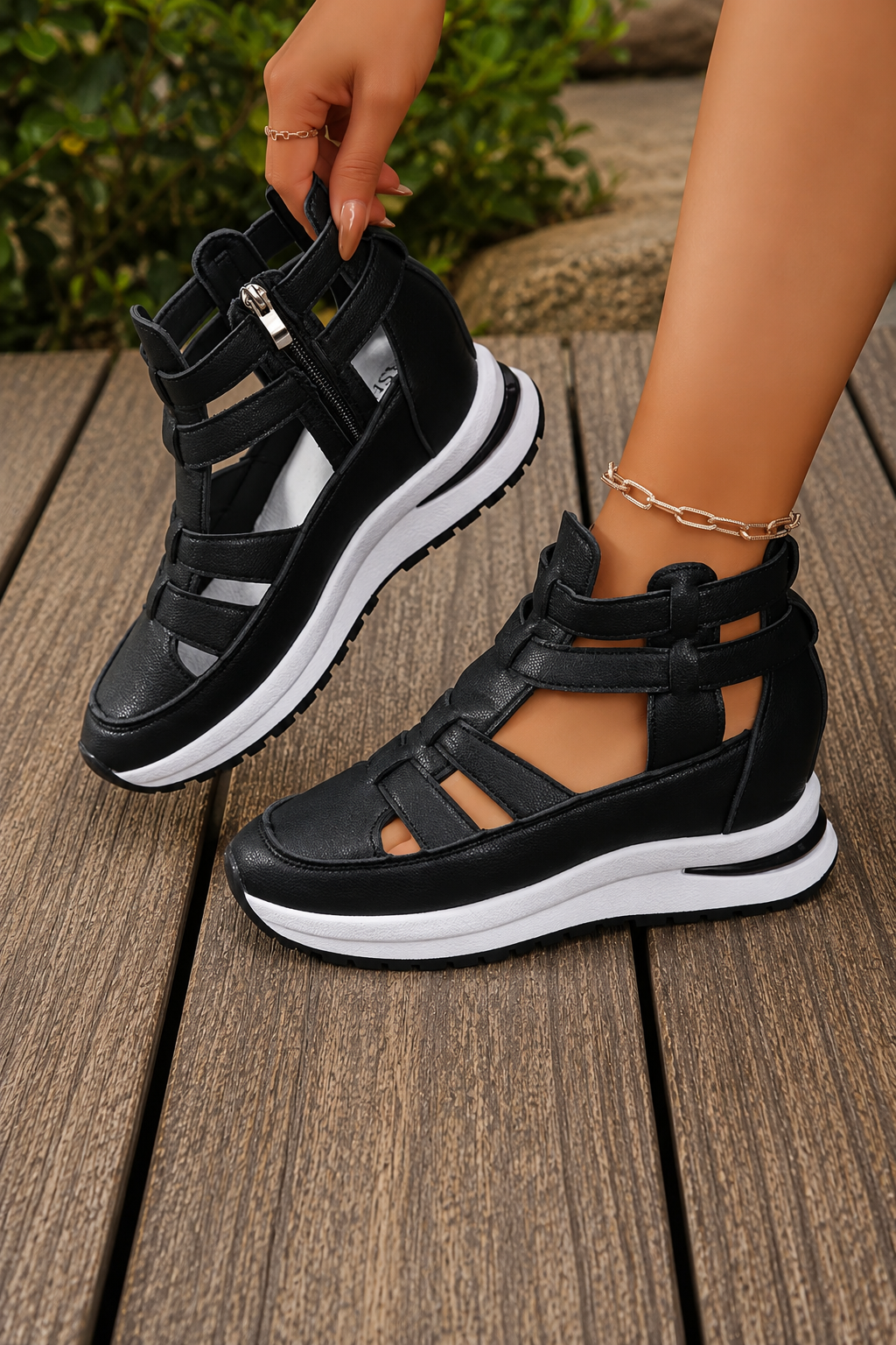 Sandalias Mujer Cuña Comodas Ajuste Ergonómico