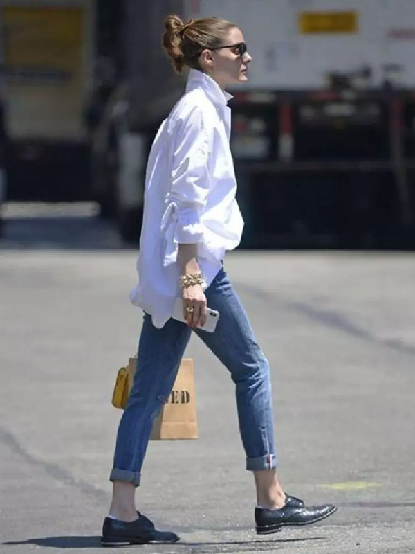 Camisa mujer oversize espalda larga estilo relajado