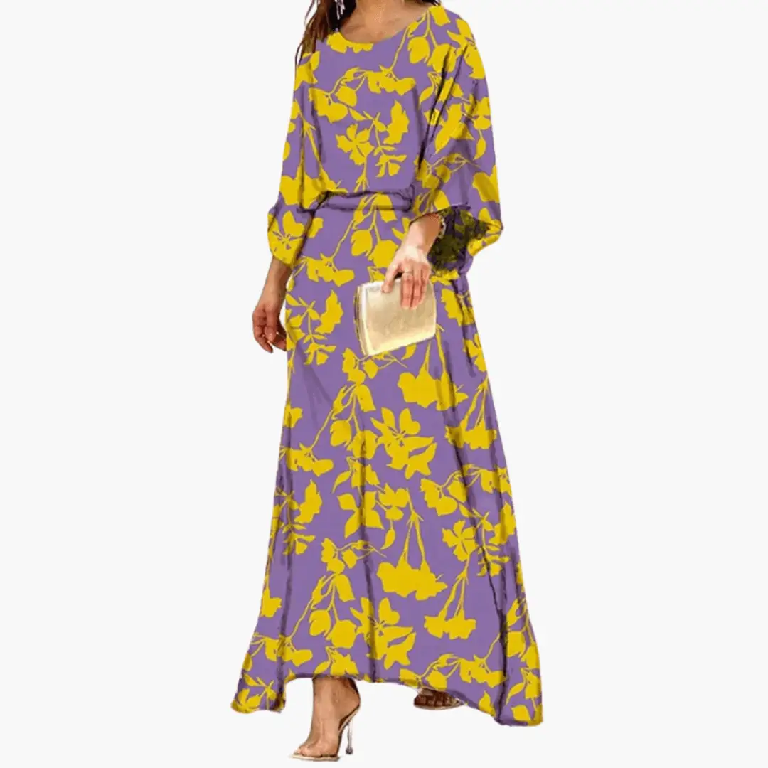 Vestido maxi mujer con estampado estilo bohemio