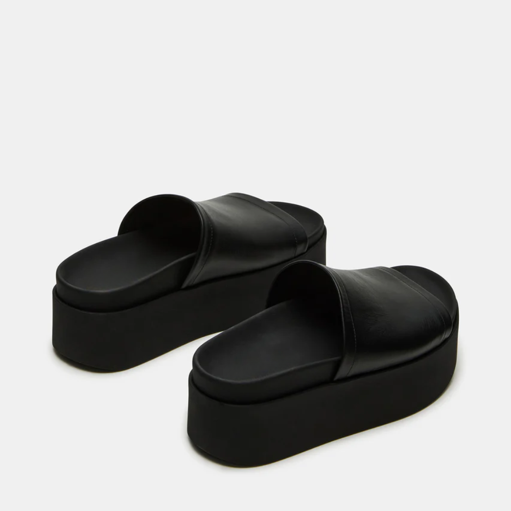 Sandalias Plataforma Mujer de Cuero Ajuste Cómodo
