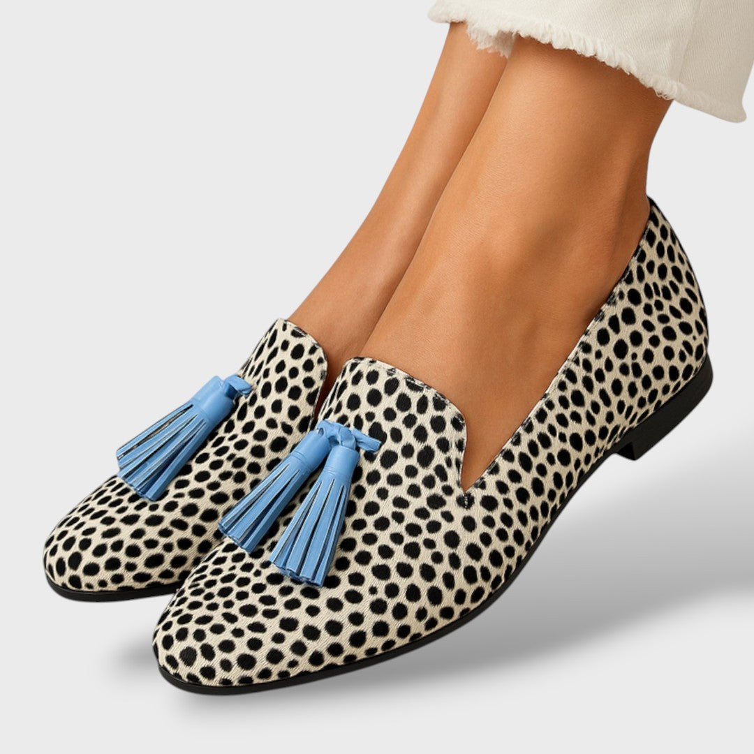 Mocasines Mujer con Cuentas Decorativos Clásicos