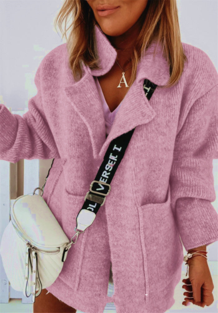 Cárdigan Mujer de Punto Suave con Mangas Oversize