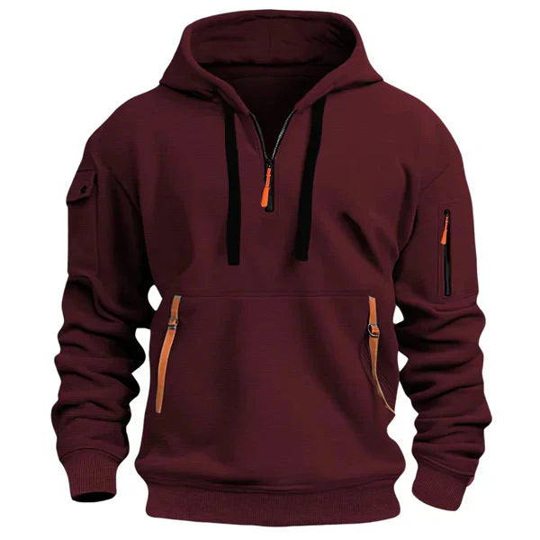 Sudadera hombre con capucha térmica ajuste cómodo estilo casual