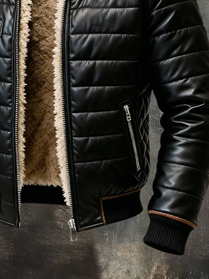 Chaqueta Hombre Acolchada Forro Térmico Ajuste Clásico