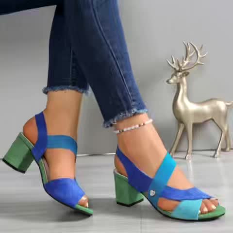 Tacones Bloque Mujer Ortopédicos Comodos