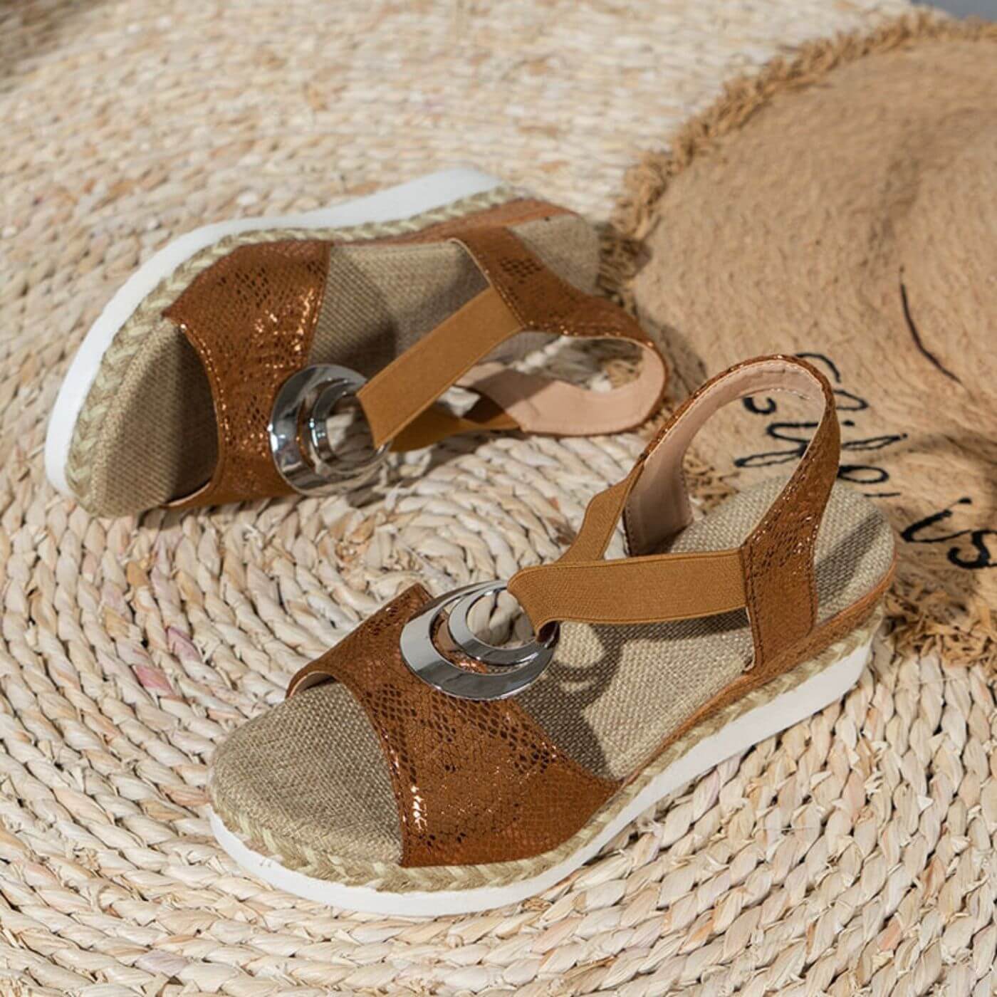 Sandalias Mujer con Tira Ajustable y Diseño Cómodo