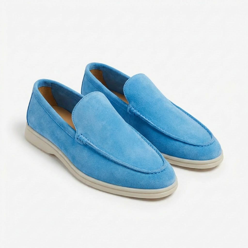 Mocasines Hombre Costuras Vistas Suela Contraste Casual