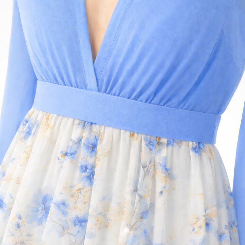 Vestido Maxi Mujer Manga Larga Ajuste Holgado