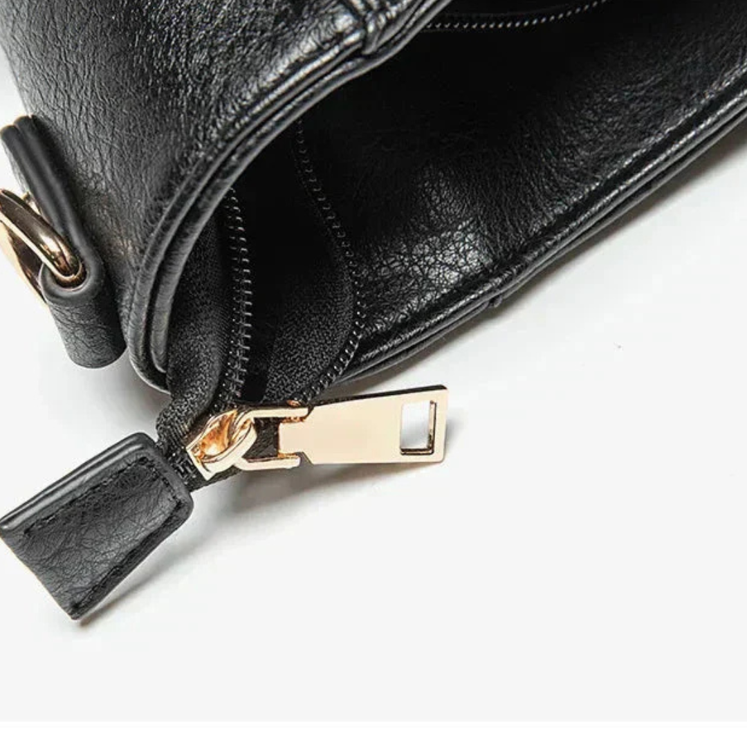 Bolso Hobo Mujer Asa Hombro Correa Larga Bolsillos Cremallera