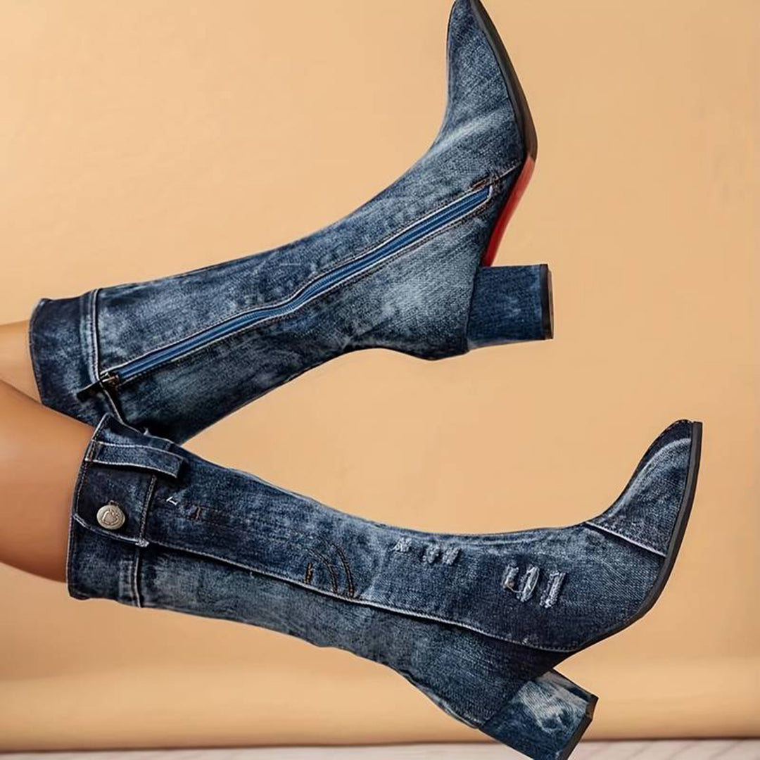 Botas Mujer Caña Media Ajuste Cómodo