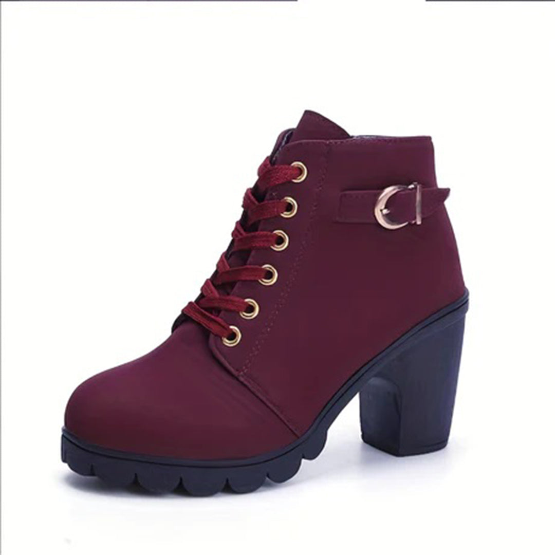 Botines mujer de piel diseño elegante