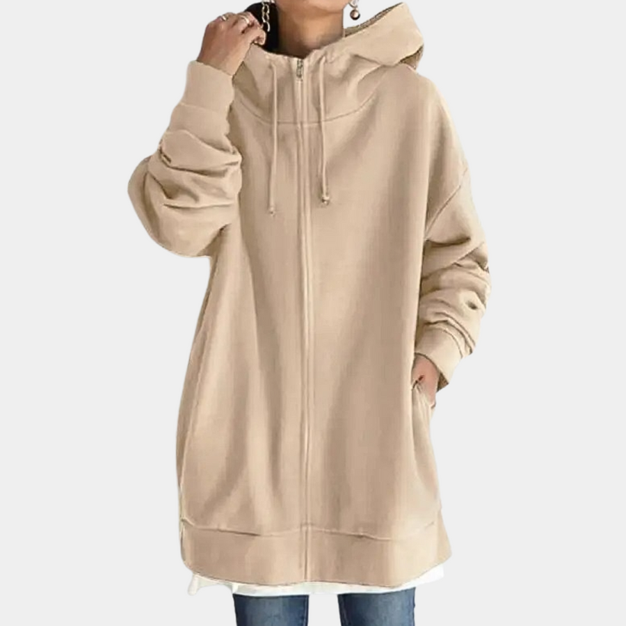 Sudadera Mujer con Capucha y Cremallera Ajuste Regular
