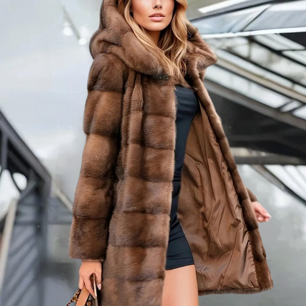 Chaqueta Mujer con Capucha Estilo Moderno