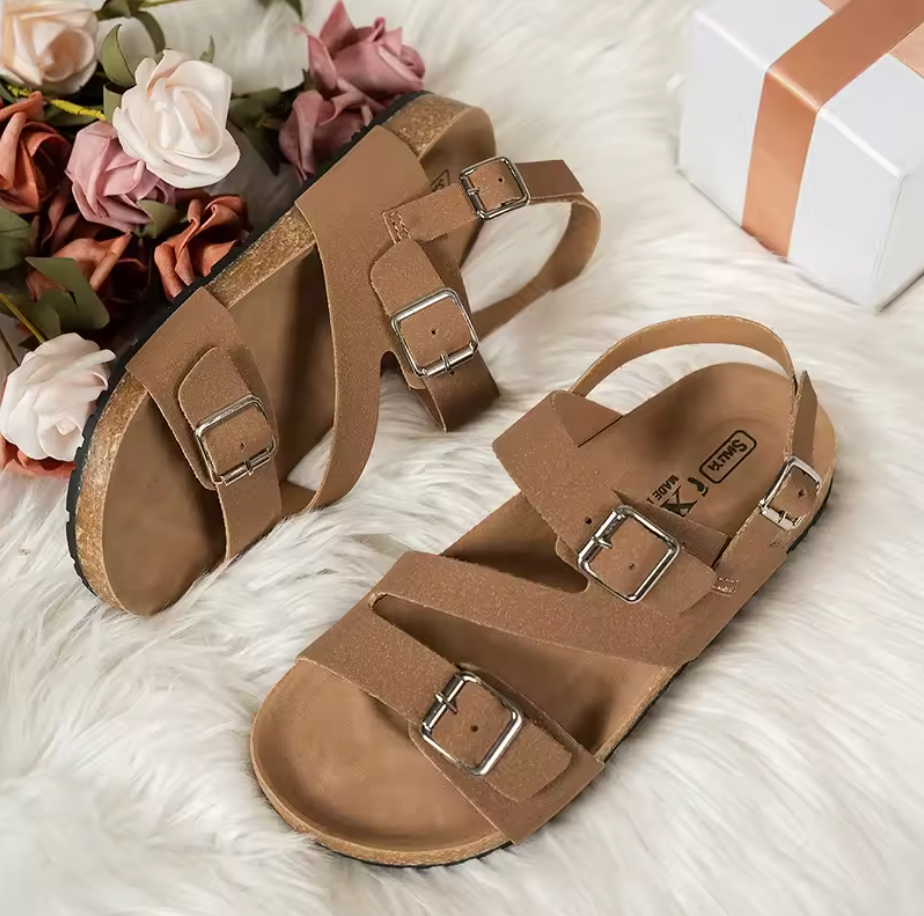 Sandalias Mujer de Corcho Diseño Comodo Ajuste Seguro