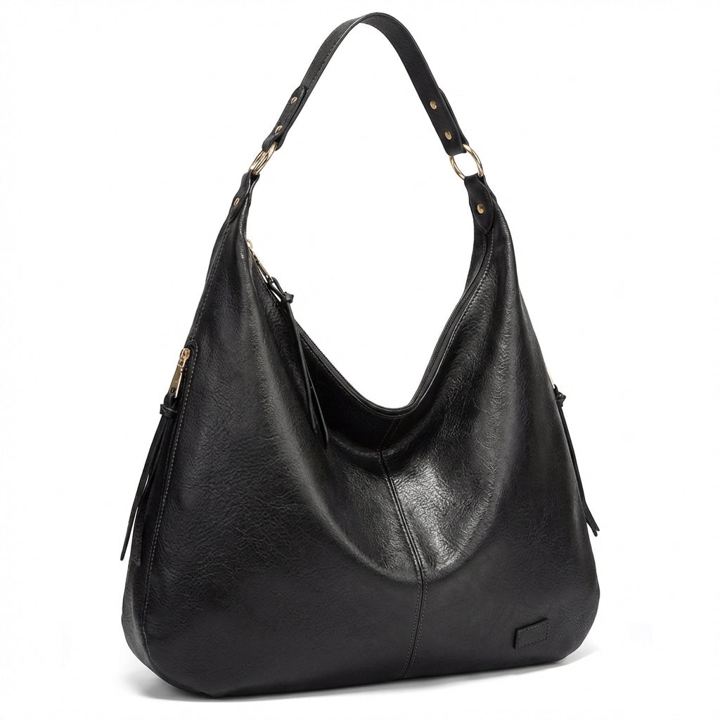 Bolso Hobo Mujer de Cuero Estilo Clásico Hombro