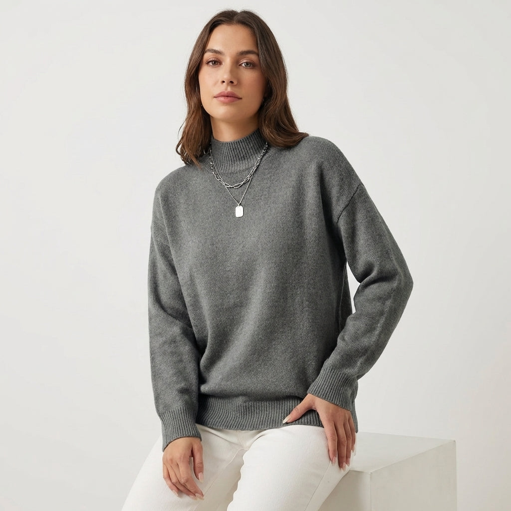 Jersey Mujer Cuello Perkins Suave
