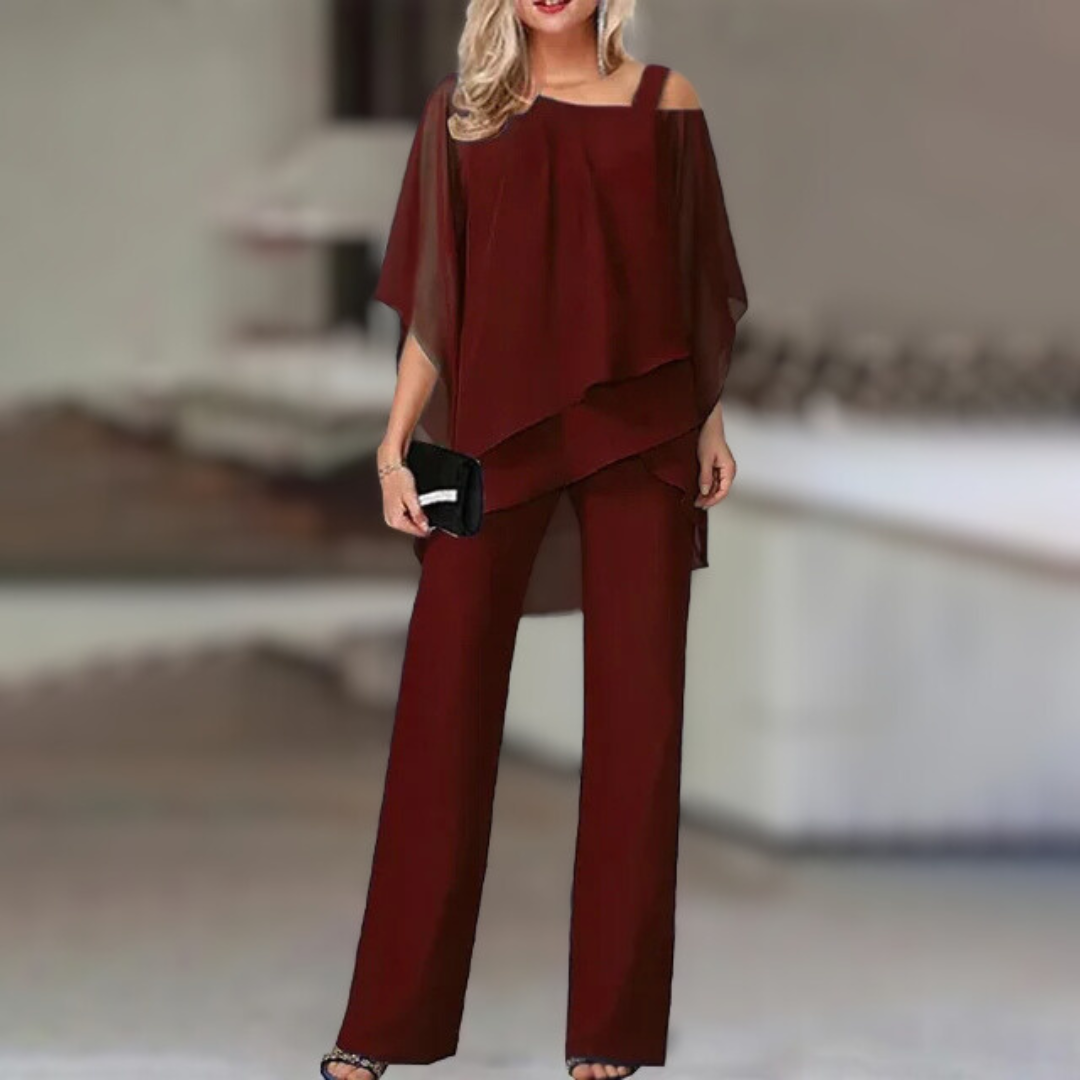 Conjunto Mujer Fluido Versátil para Cócteles y Fiestas