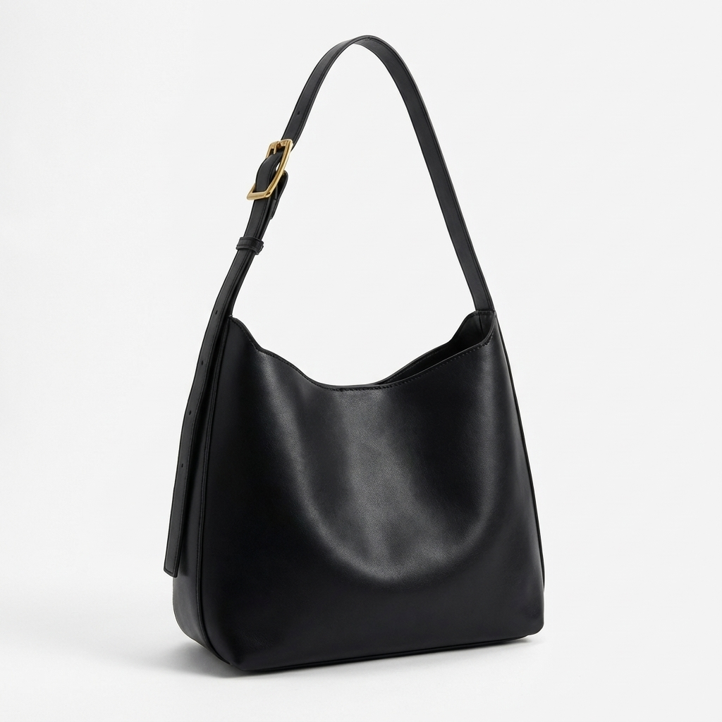 Bolso Hobo Mujer de Cuero Sintético Detalle Hebilla Hombro