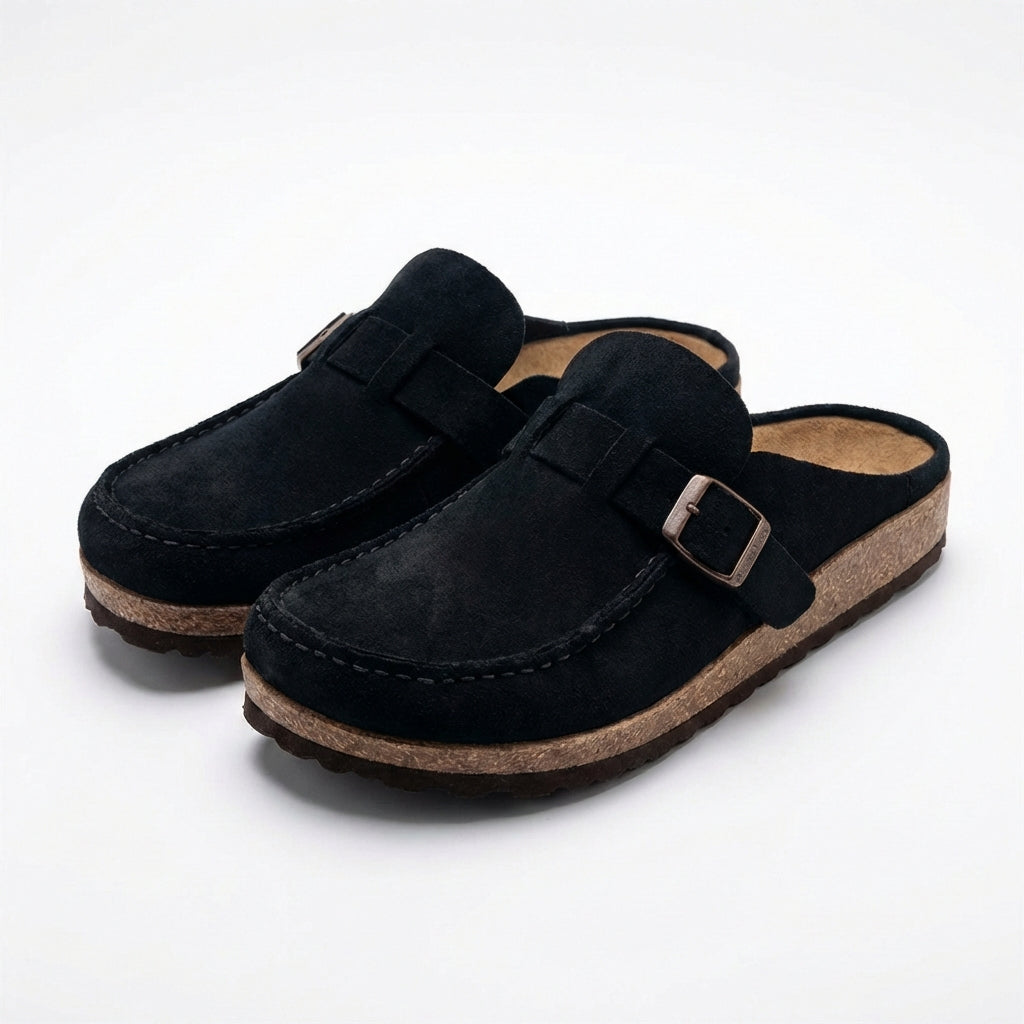 Zuecos Cerrados Mujer con Hebilla Estilo Casual