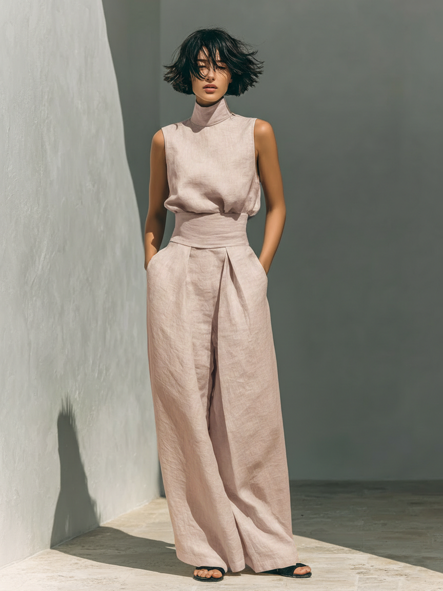 Conjunto Mujer Minimalista Dos Piezas Versátil