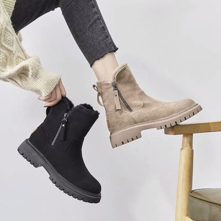 Botas Mujer con Forro de Lana y Cremallera