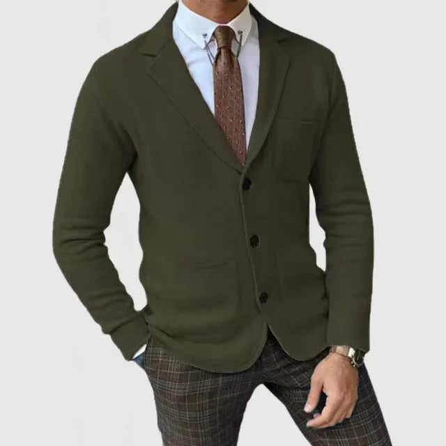 Blazer Hombre Casual Slim Fit con Bolsillos