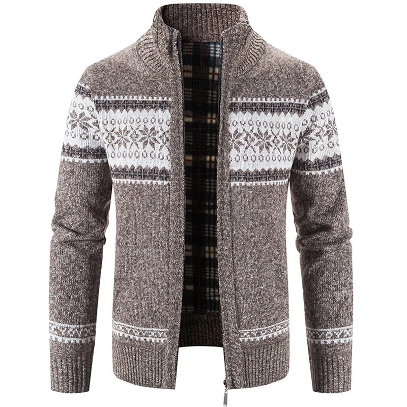 Jersey Hombre Invierno Corredera Patrón Nórdico