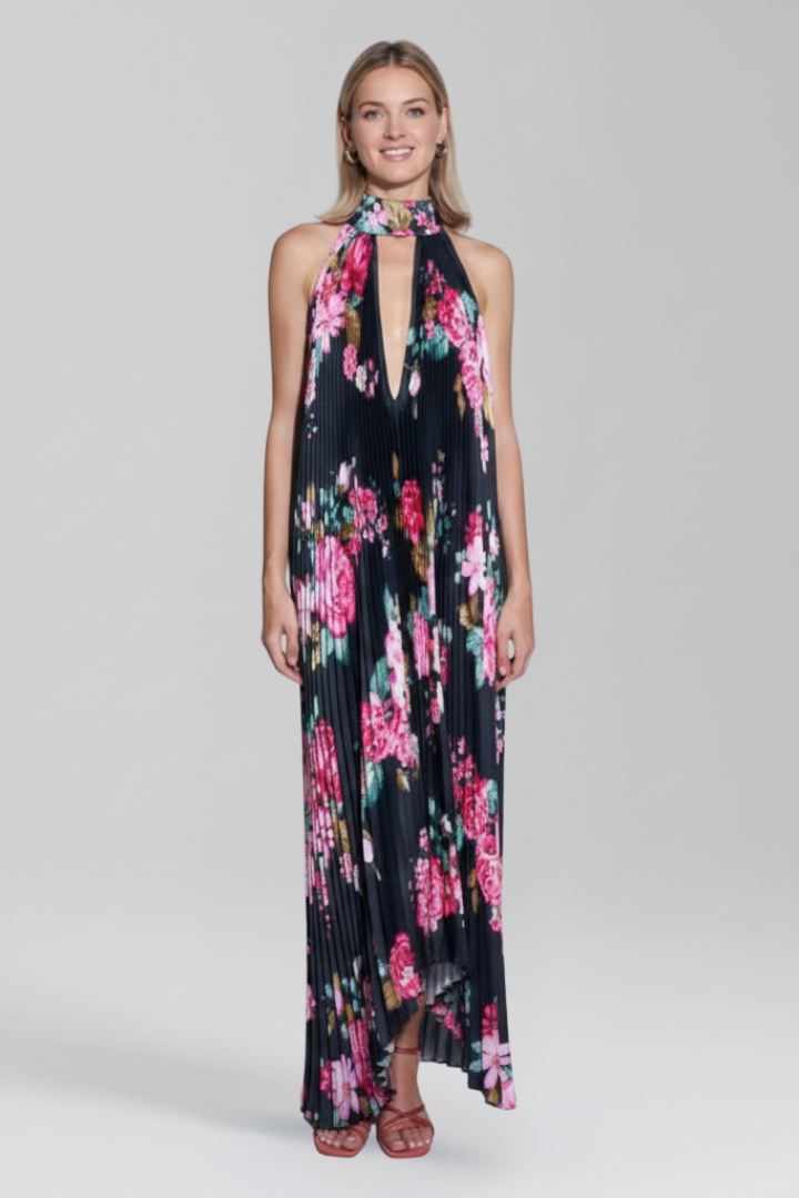 Vestido Largo Mujer Verano Falda Plisada Fluida