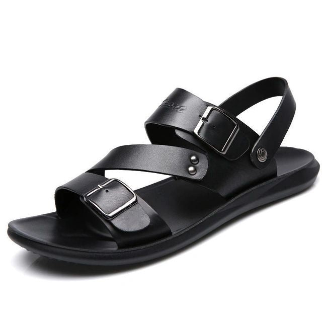 Sandalias Hombre con Doble Hebilla Suela Confortable