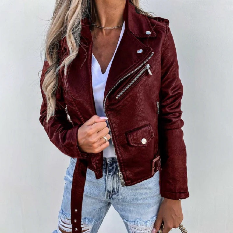 Chaqueta Mujer con Solapa Clasica y Corte Versatil