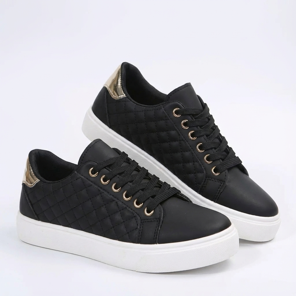 Zapatillas Mujer Acolchadas con Cordones Casual