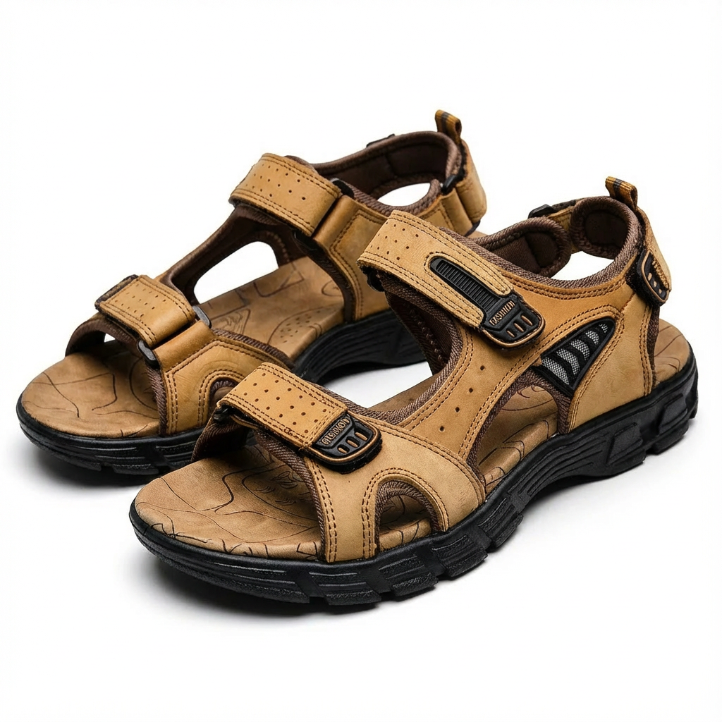 Sandalias Trekking Unisex con Cierres de Velcro y Suela de Tracción
