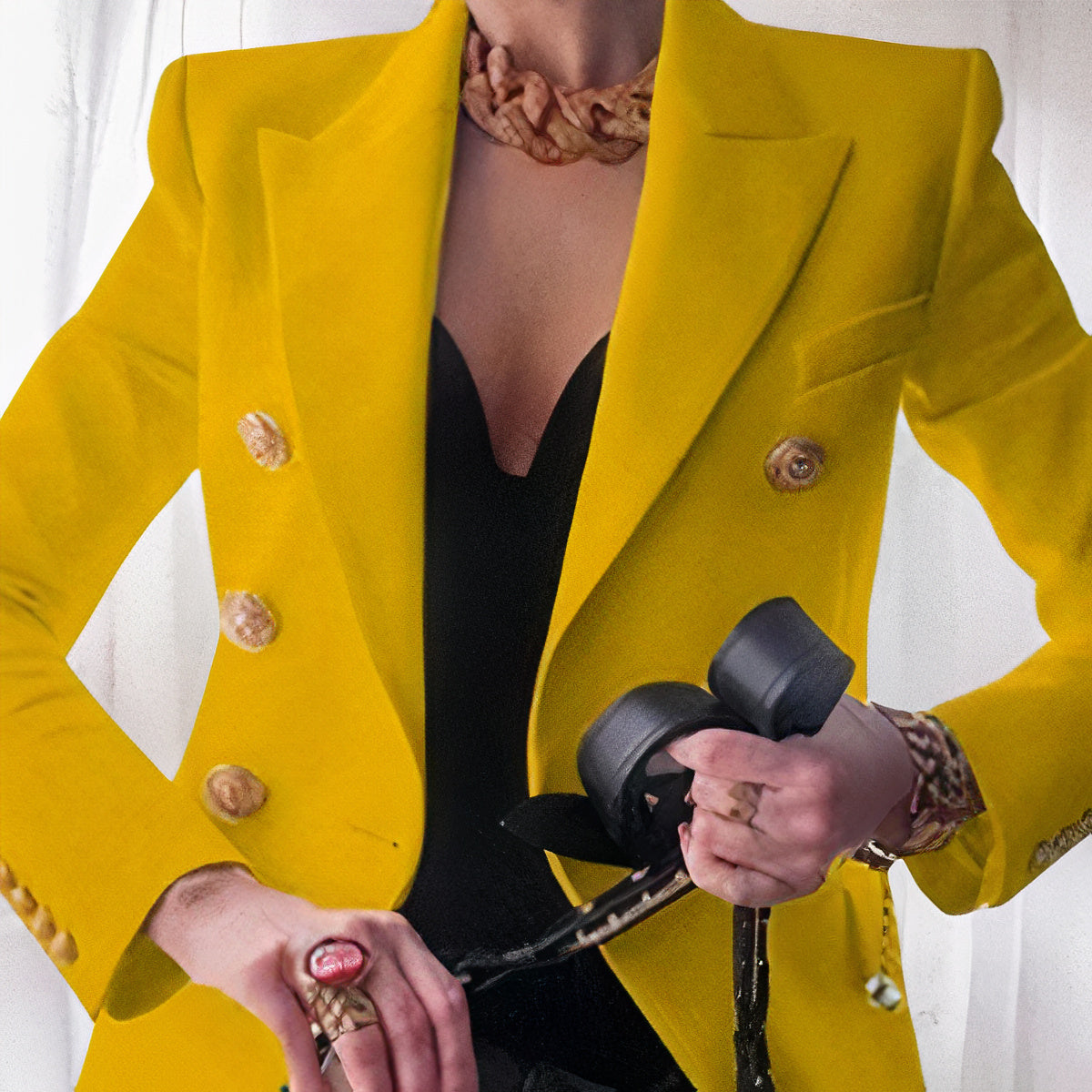 Chaqueta Mujer de Traje Moderna Ajuste Slim