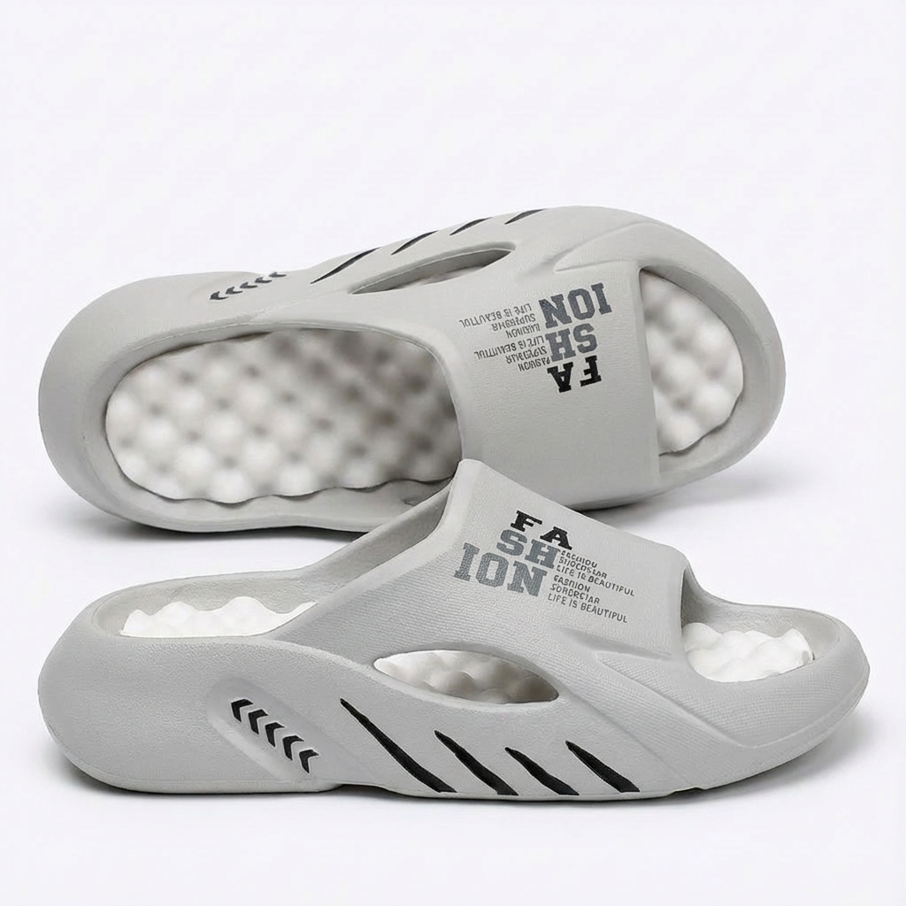 Chanclas deportivas hombre con plantilla masaje y suela gruesa confort