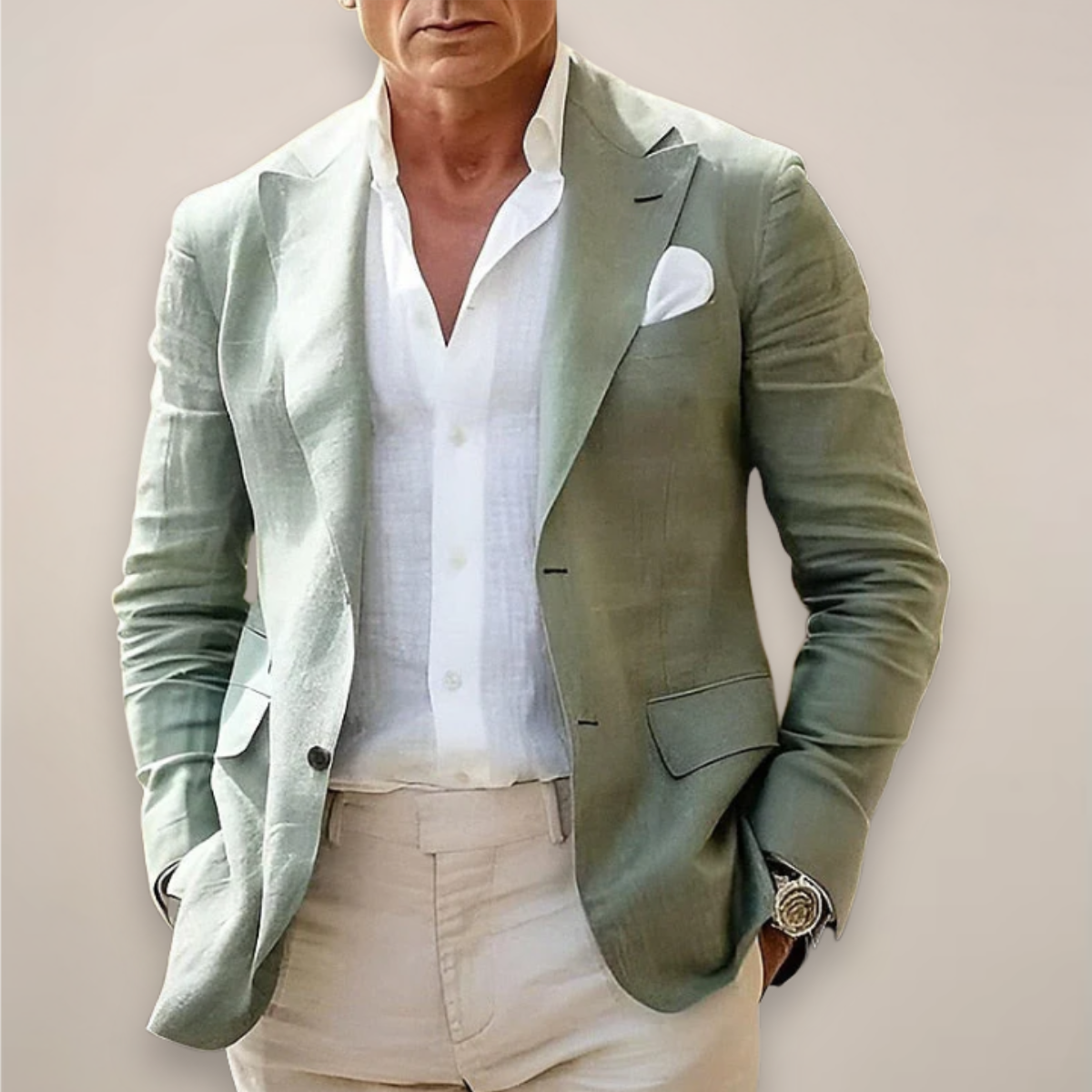 Blazer Hombre Ligero Primavera Corte Clasico