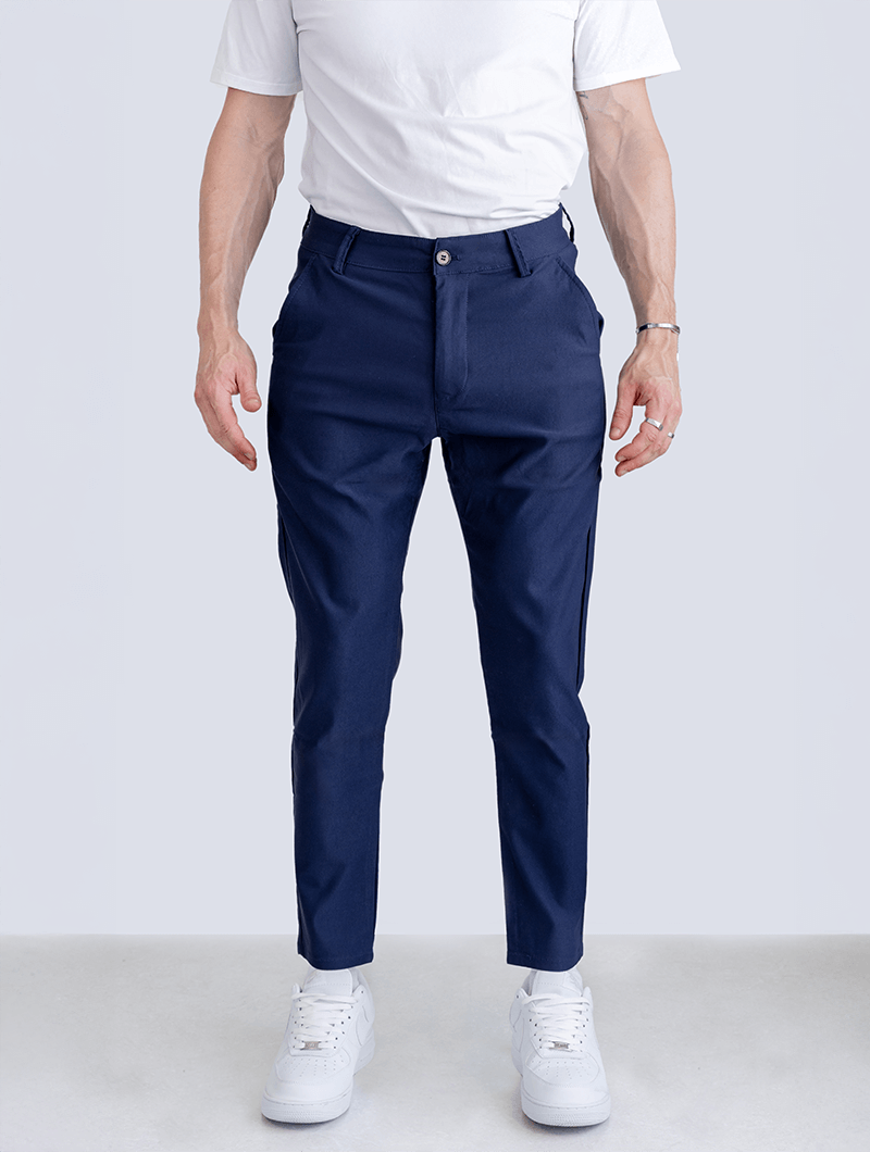 Pantalón Hombre Algodón Elástico Ajuste Cómodo Moderno